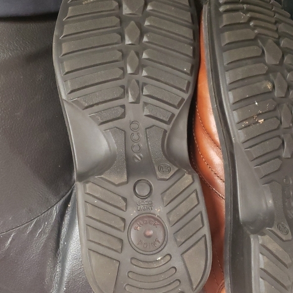 ?ECCO men\'s leather shoes lace up size  43 EUC